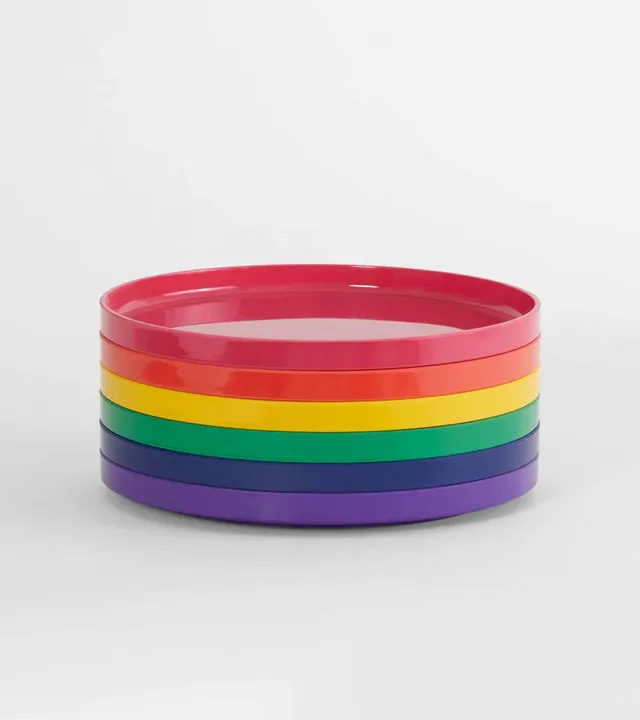 L'avant gardiste Vaisselle Max Heller Set 6 assiettes 19 cm rainbow
