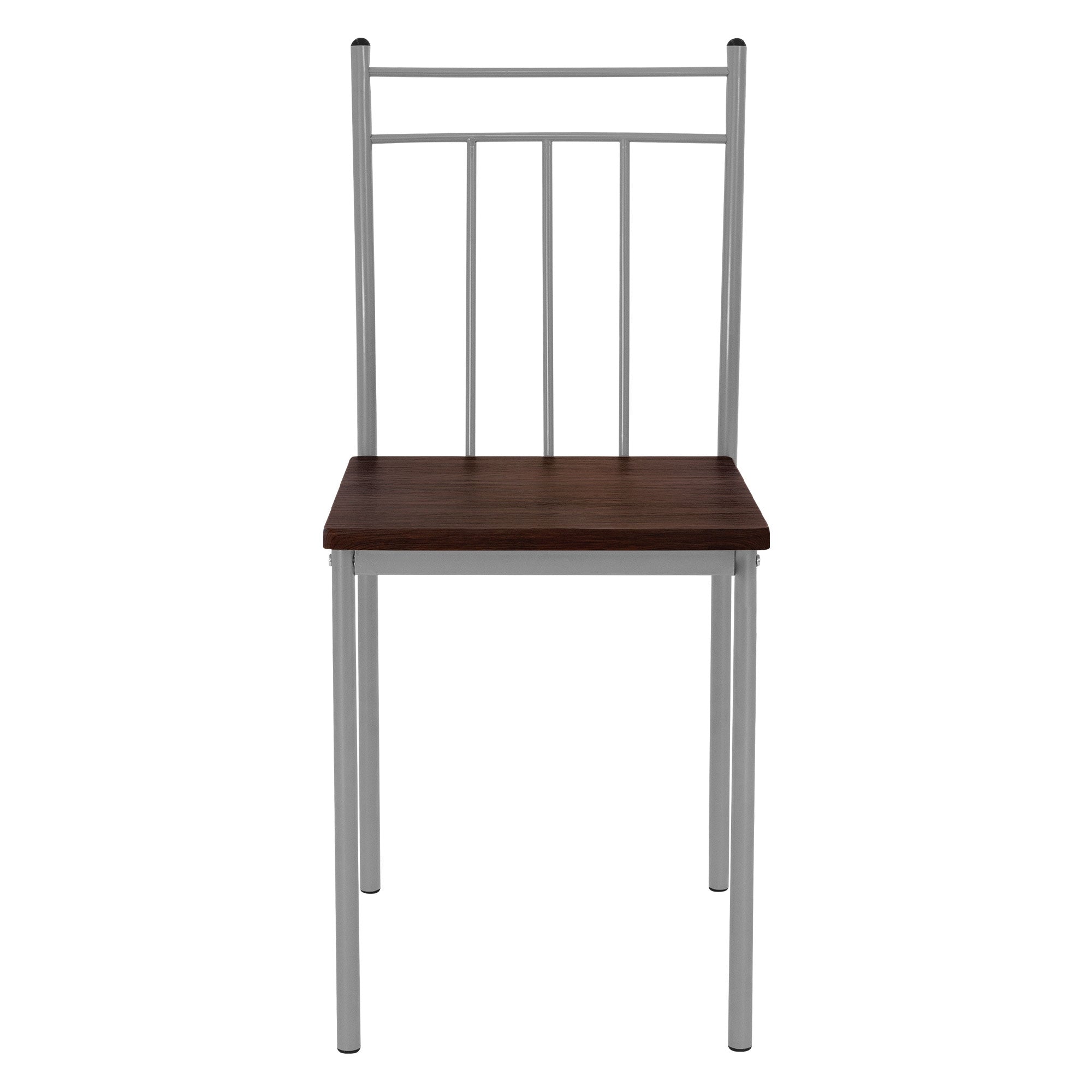 ECD Germany Möbel ensemble salle à manger 5 pièces marron foncé bois