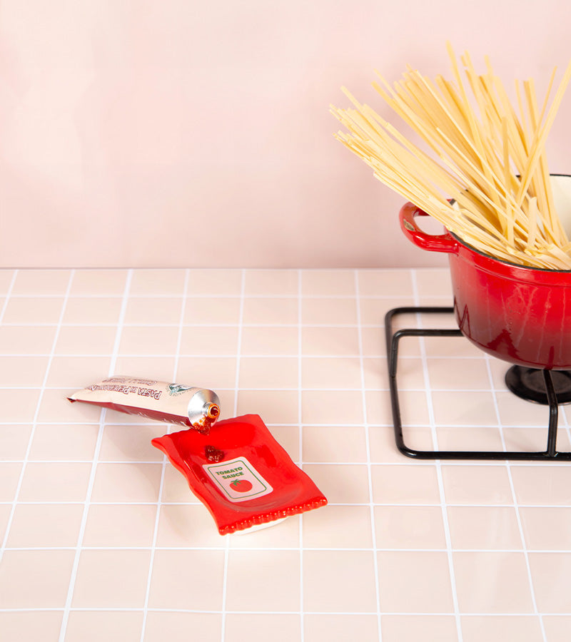 L'avant gardiste Ketchup vide-poche céramique entrée pop