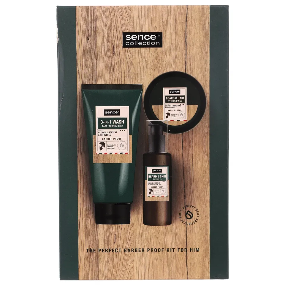 Sence coffret barbe et cheveux soin homme 3 pièces hydratant