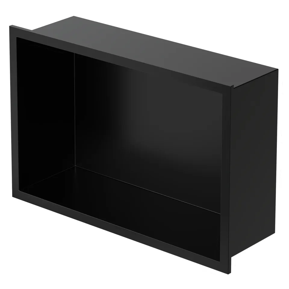 ECD Germany Sanitär niche douche inox noire 30x20x10