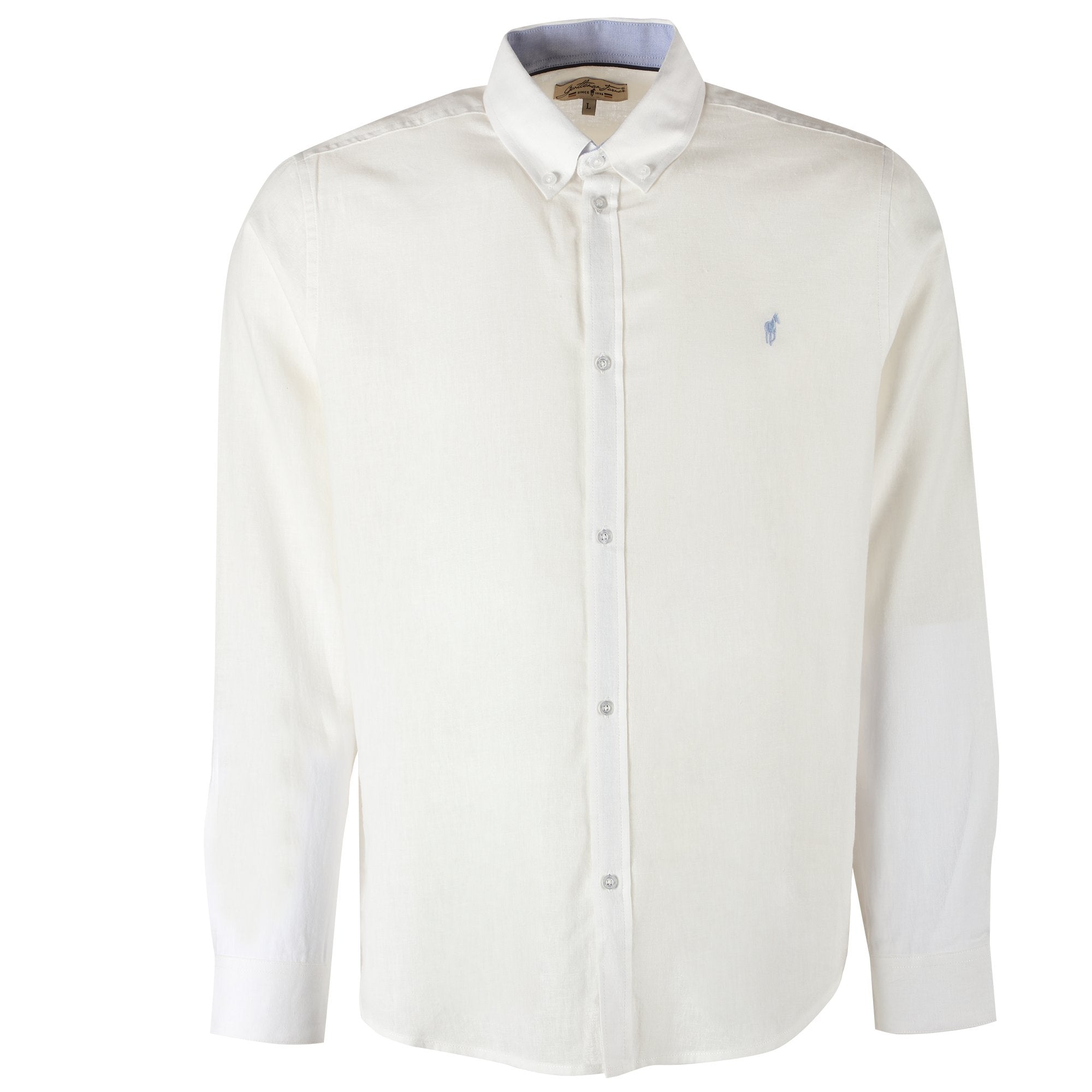 Stokomani Mode Chemise manche longue blanc homme
