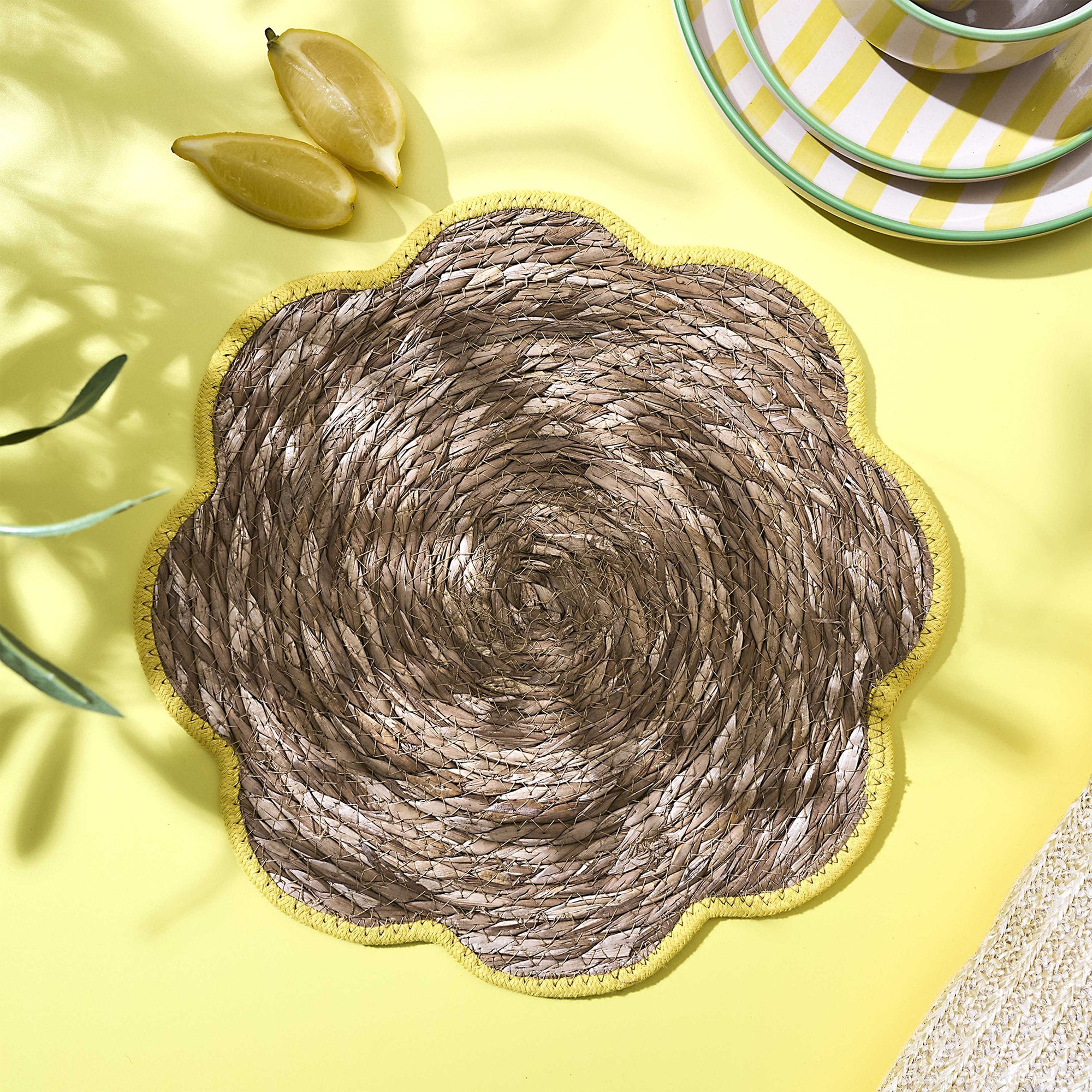 Stokomani Dolce Vita set de table fleur 36cm déco