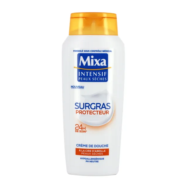 Mixa crème de douche cire d'abeille nourrissante peau douce