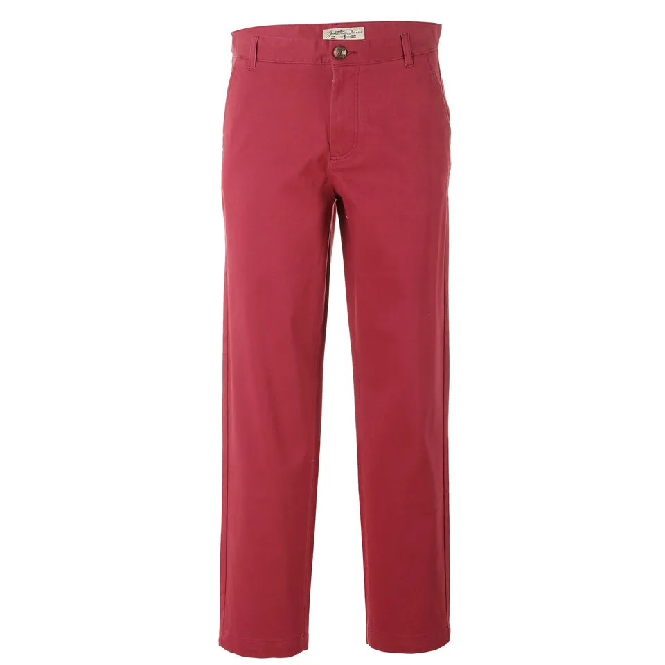 Stokomani Mode pantalon chino homme rouge taille 40