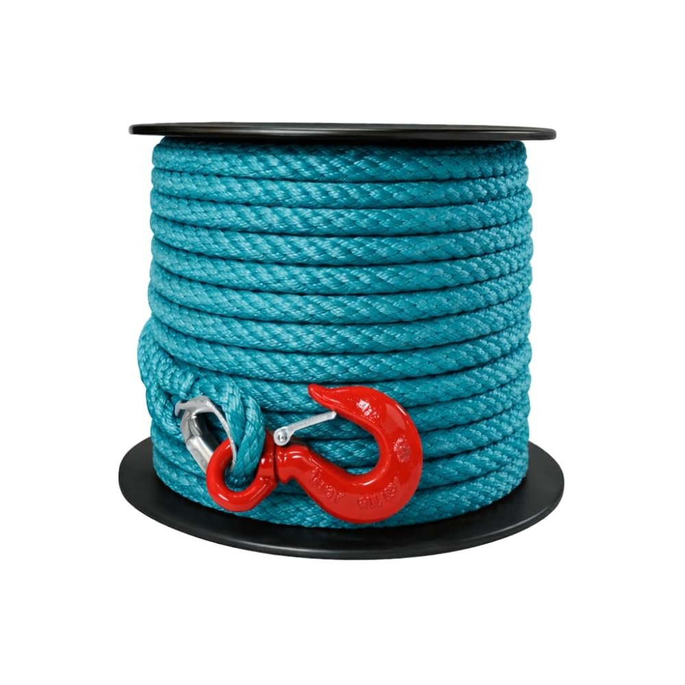Shop-Story Bricolage Corde poulie crochet 15 m bleu 23 mm