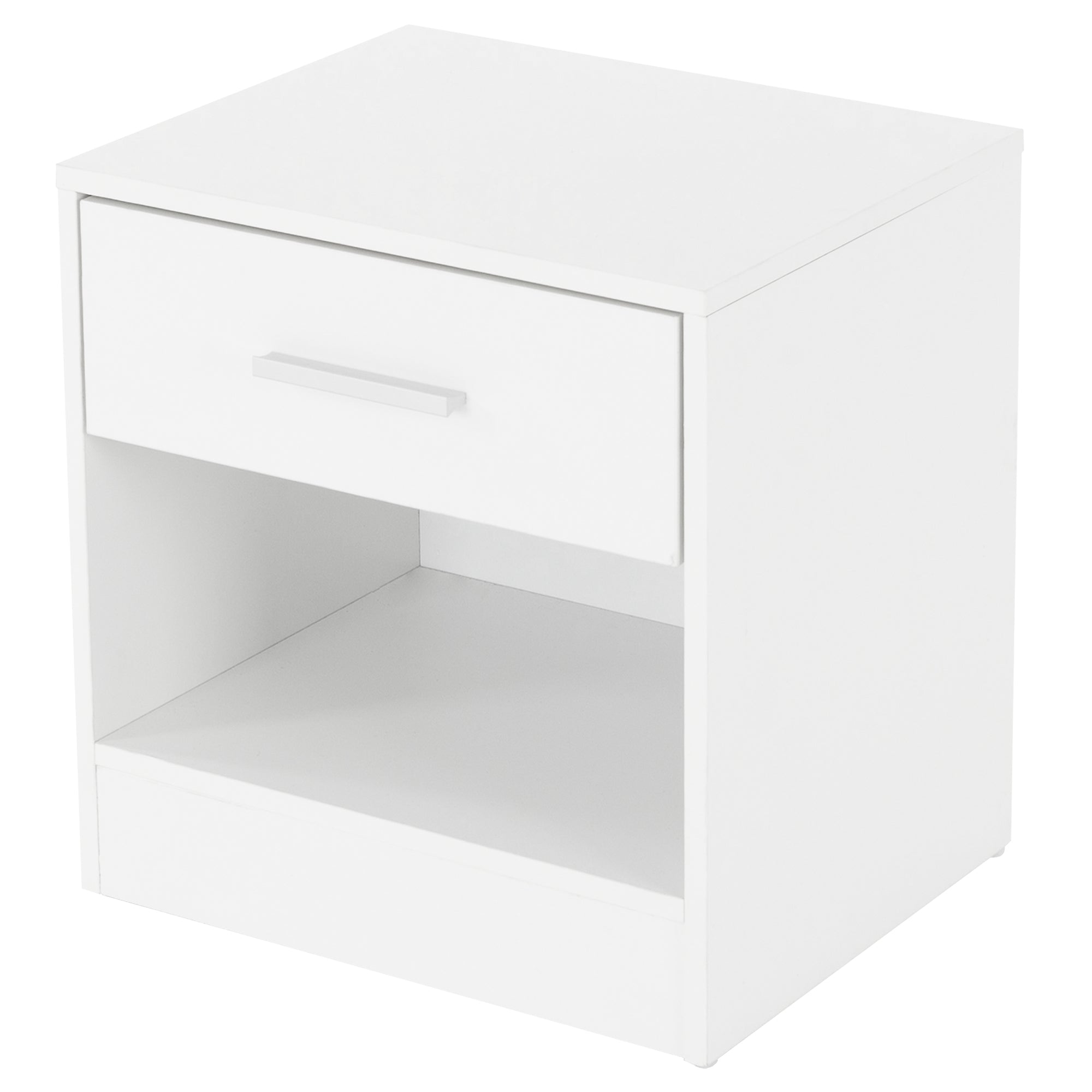 ML-Design chevet table de nuit blanche 36,5x38,5x30 tiroir