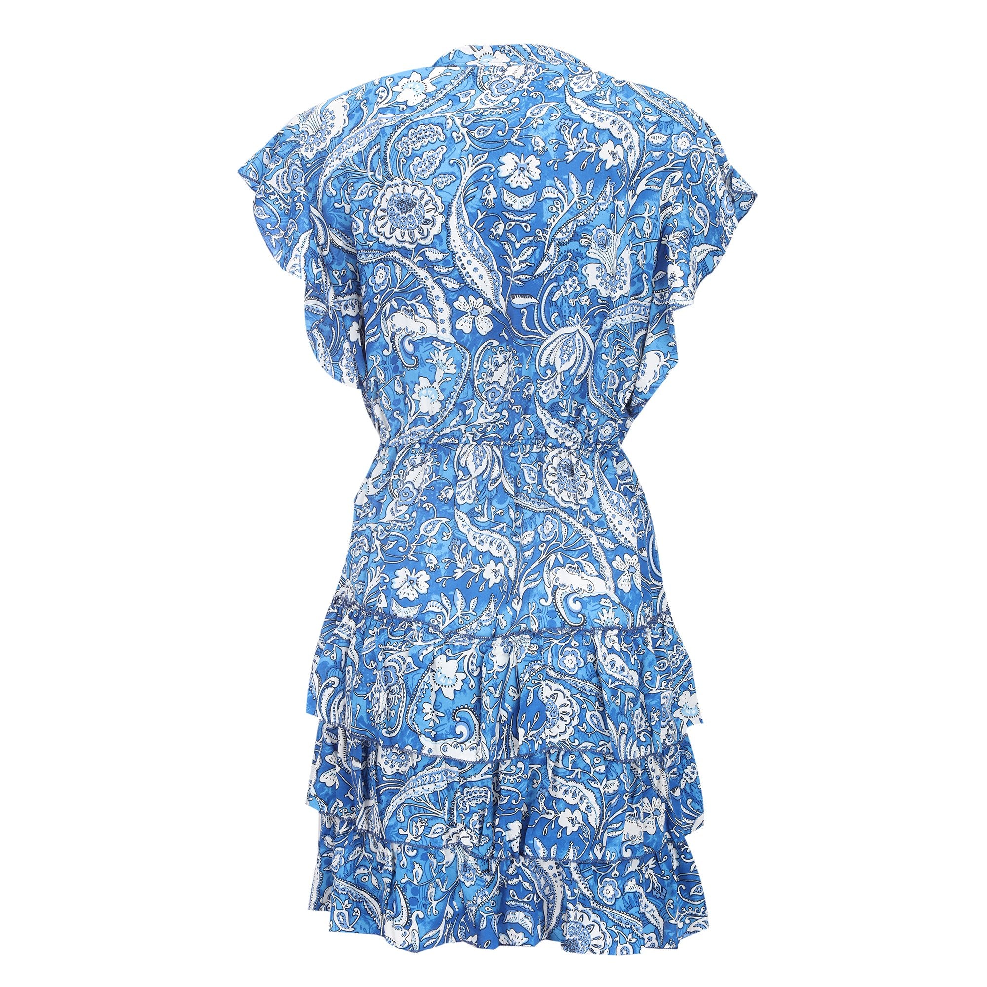 Stokomani Mode robe courte 3 volants légère femme
