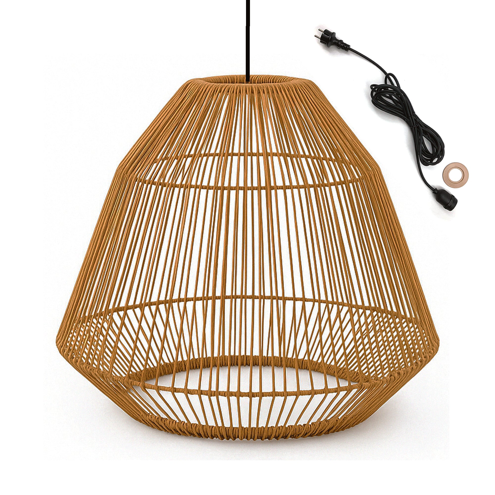 Red Deco Maya suspension extérieure rotin 5m bohème E27