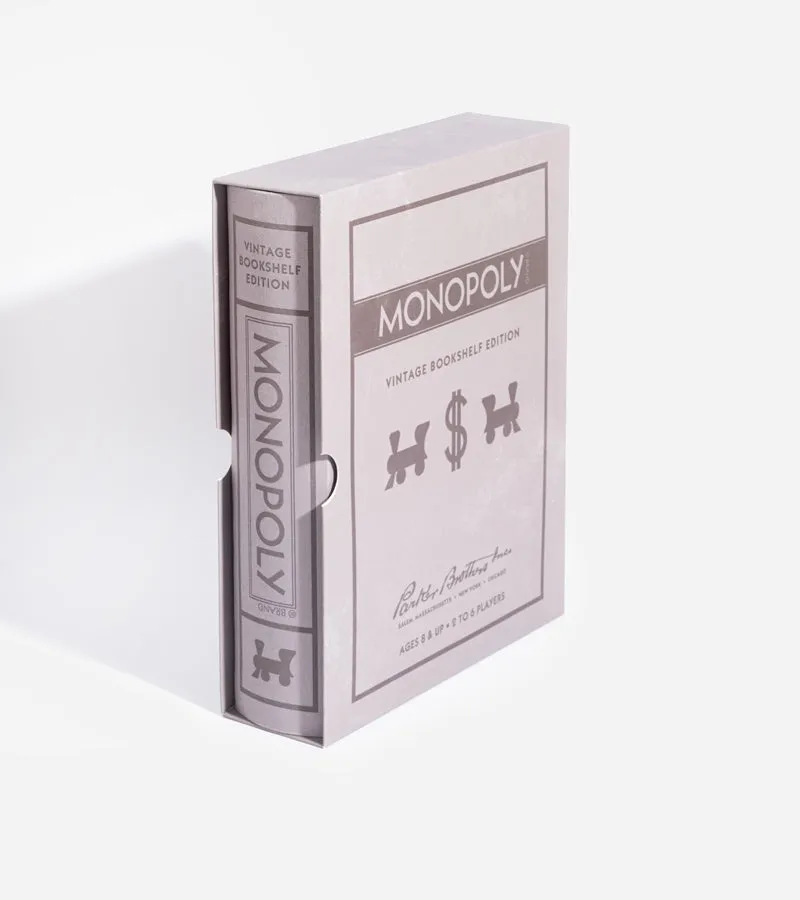 Monopoly Vintage Livre Edition jeu de société famille rétro