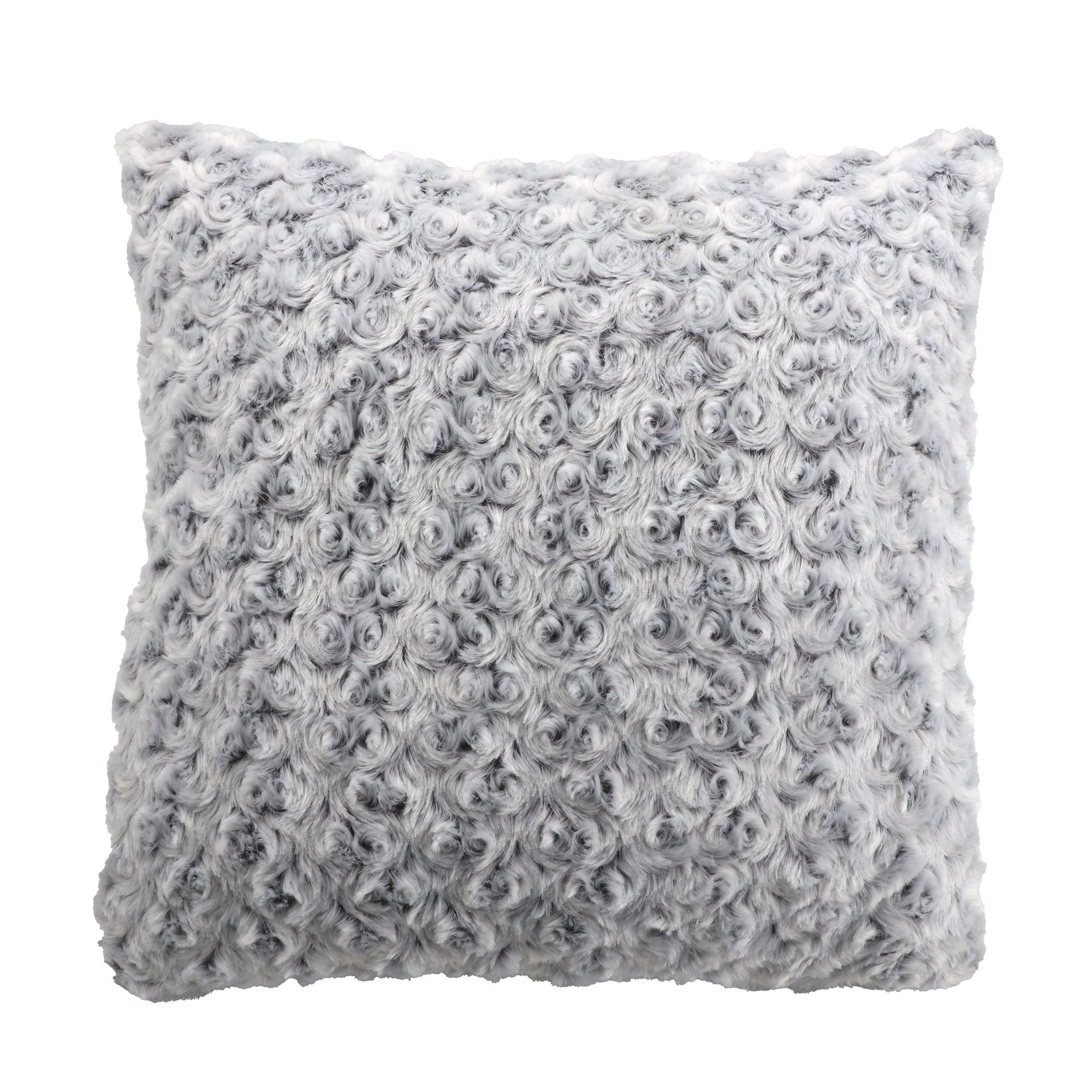 Stokomani Maison coussin fausse fourrure rose clair