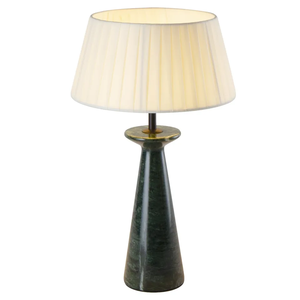 Red Deco Koni Green Marble lampe table sans fil marbre H35cm