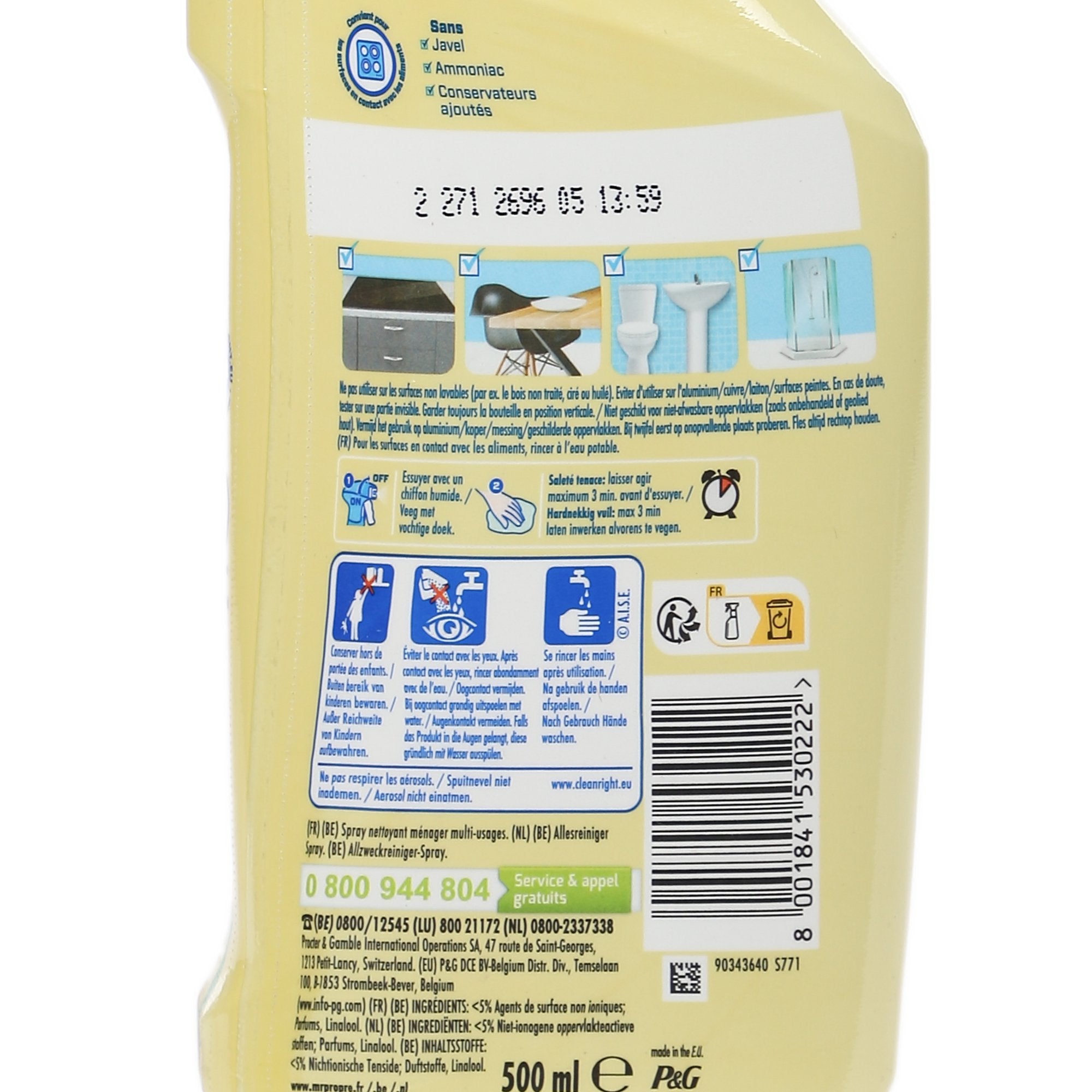 Stokomani Pistolet nettoyant savon de Marseille multi-usages