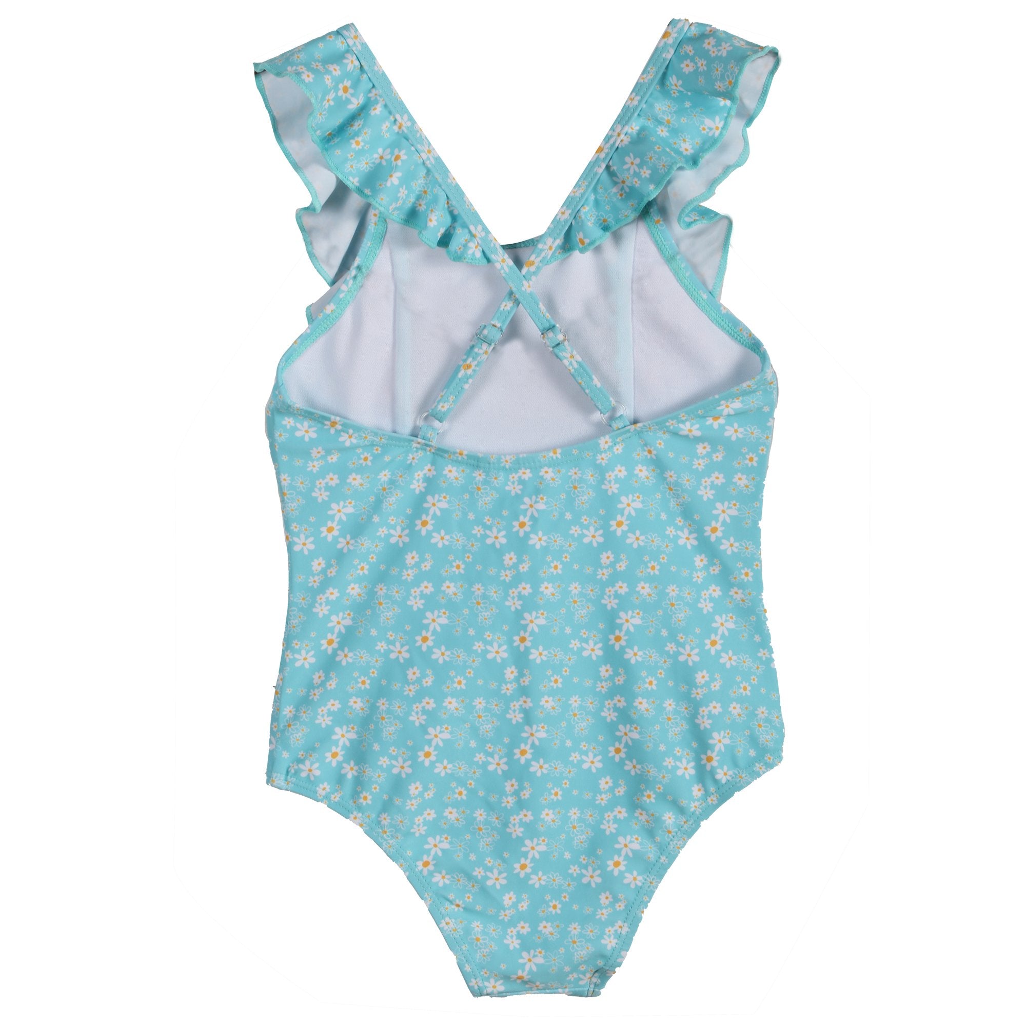Maillot de bain 1 pièce bleu enfant piscine
