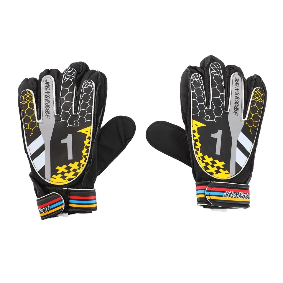 Gants de gardien enfant noir football entraînement