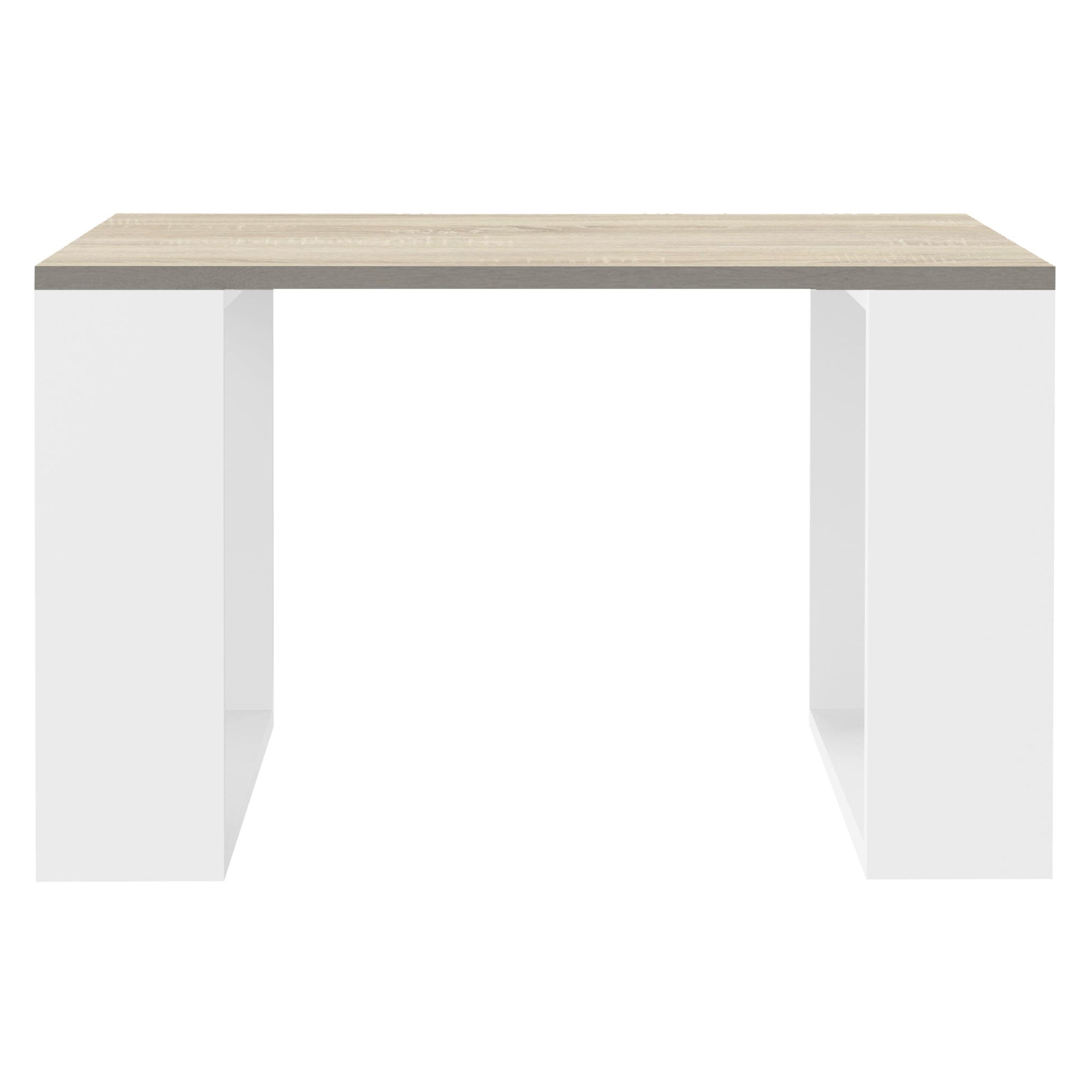 ECD Germany Möbel table basse carrée 65x65 cm chêne blanc