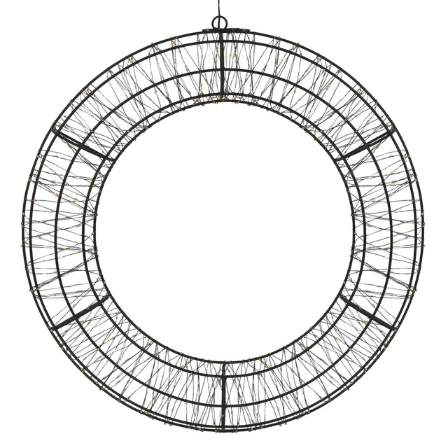 ECD Germany Couronne de Noël LED 50 cm blanc chaud 720 LED