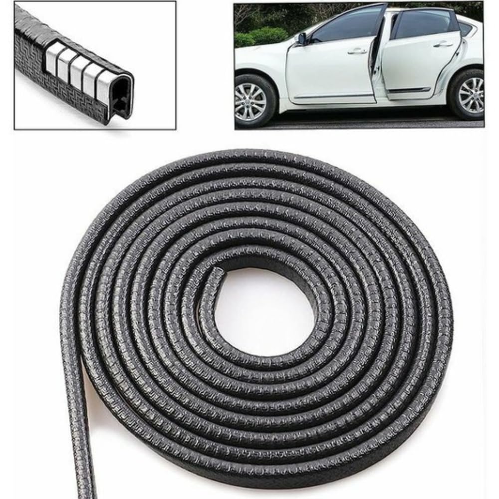 Shop-Story ProTedge bande protection portiere 4m noir caoutchouc