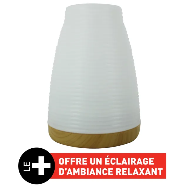 Stokomani humidificateur air diffuseur huiles chambre LED