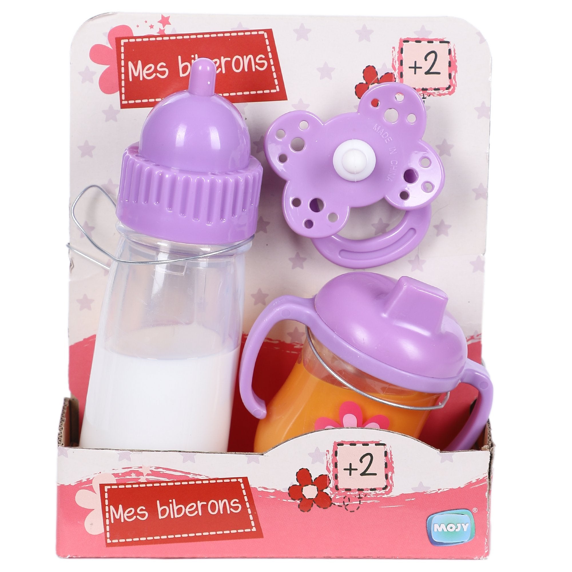 Stokomani Accessoires Poupée Biberon Tétine 3 Pièces