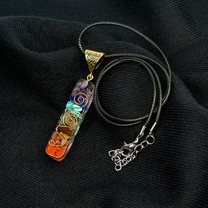 Shop-Story Bien-être Energy Necklace collier orgonite 7 chakras