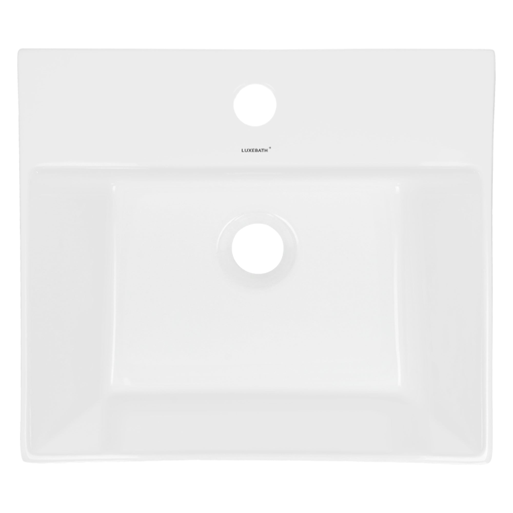 ECD Germany Sanitär lavabo 41,5 cm blanc robinet douchette