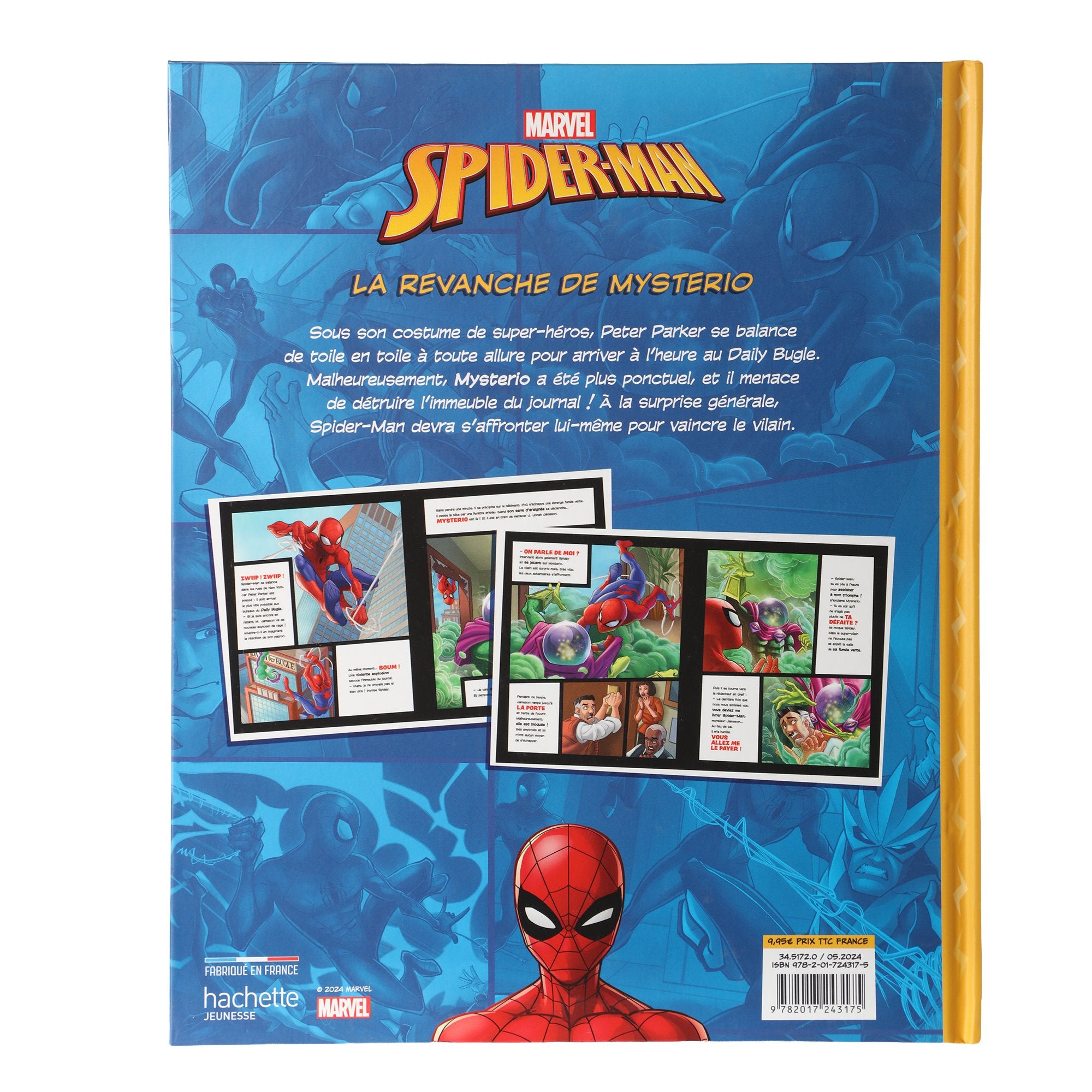 Spider-Man Aventures revanche Mysterio livre enfant comics
