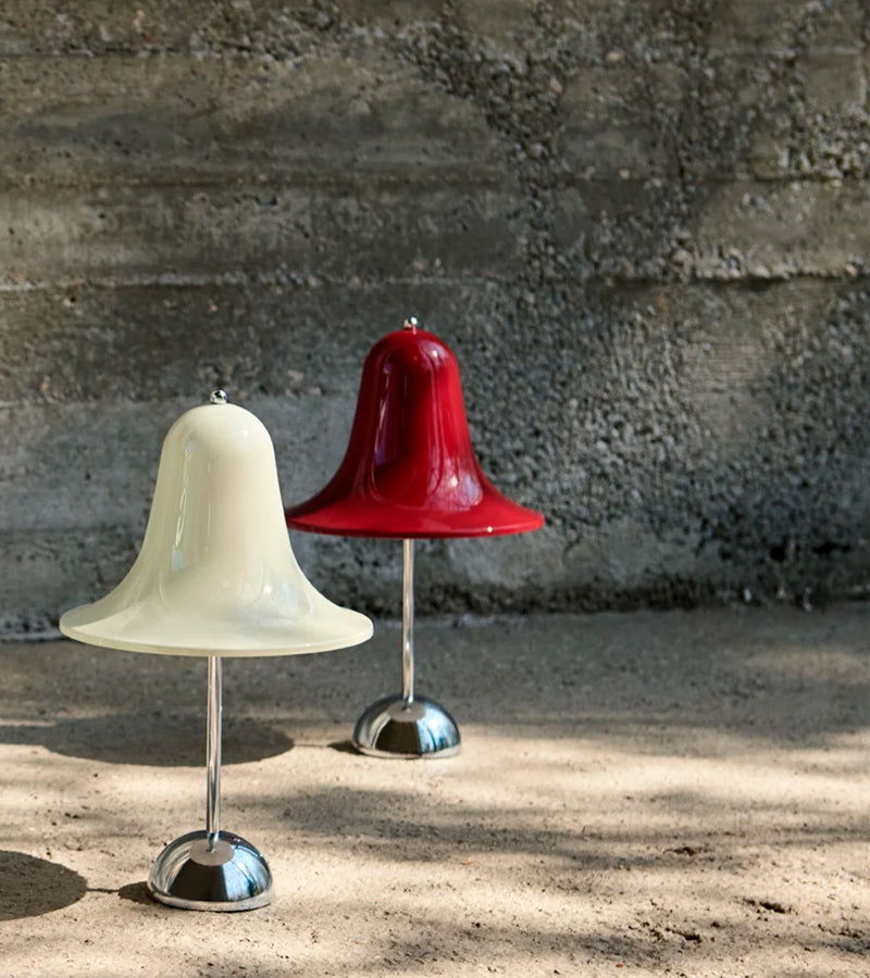 L'avant gardiste Pantop Portable lampe blanc crème sans fil