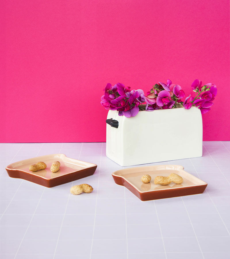 L'avant gardiste set 2 assiettes toast brunch