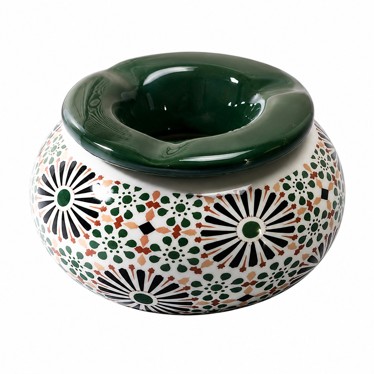 Stokomani Maison cendrier marocain 10cm céramique motifs