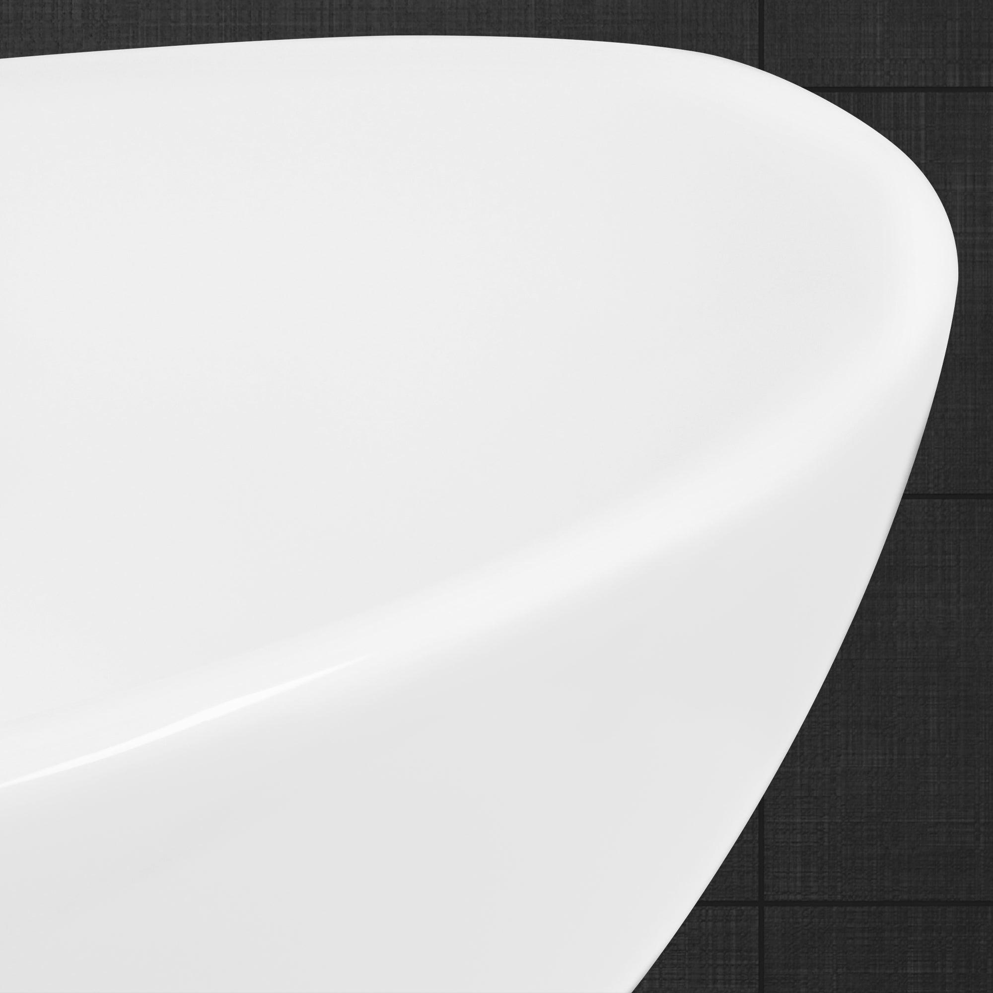 ECD Germany Sanitär Vasque ovale blanche 59 cm céramique à poser