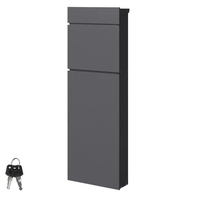 ML-Design boîte aux lettres sur pied anthracite 115 cm A4