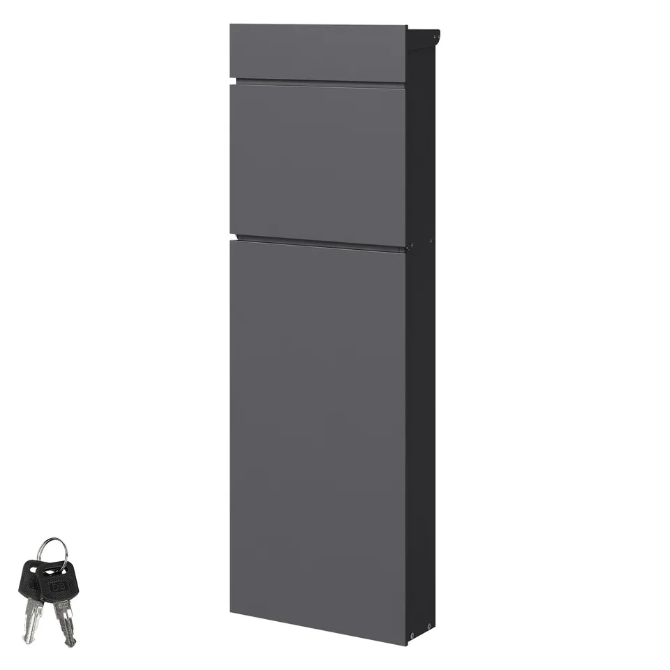 ML-Design boîte aux lettres sur pied anthracite 115 cm A4