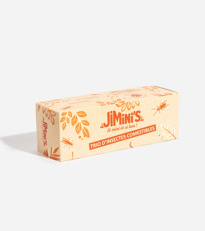 L'avant gardiste Trio d'insectes comestibles pour l'apéro coffret ver criquet