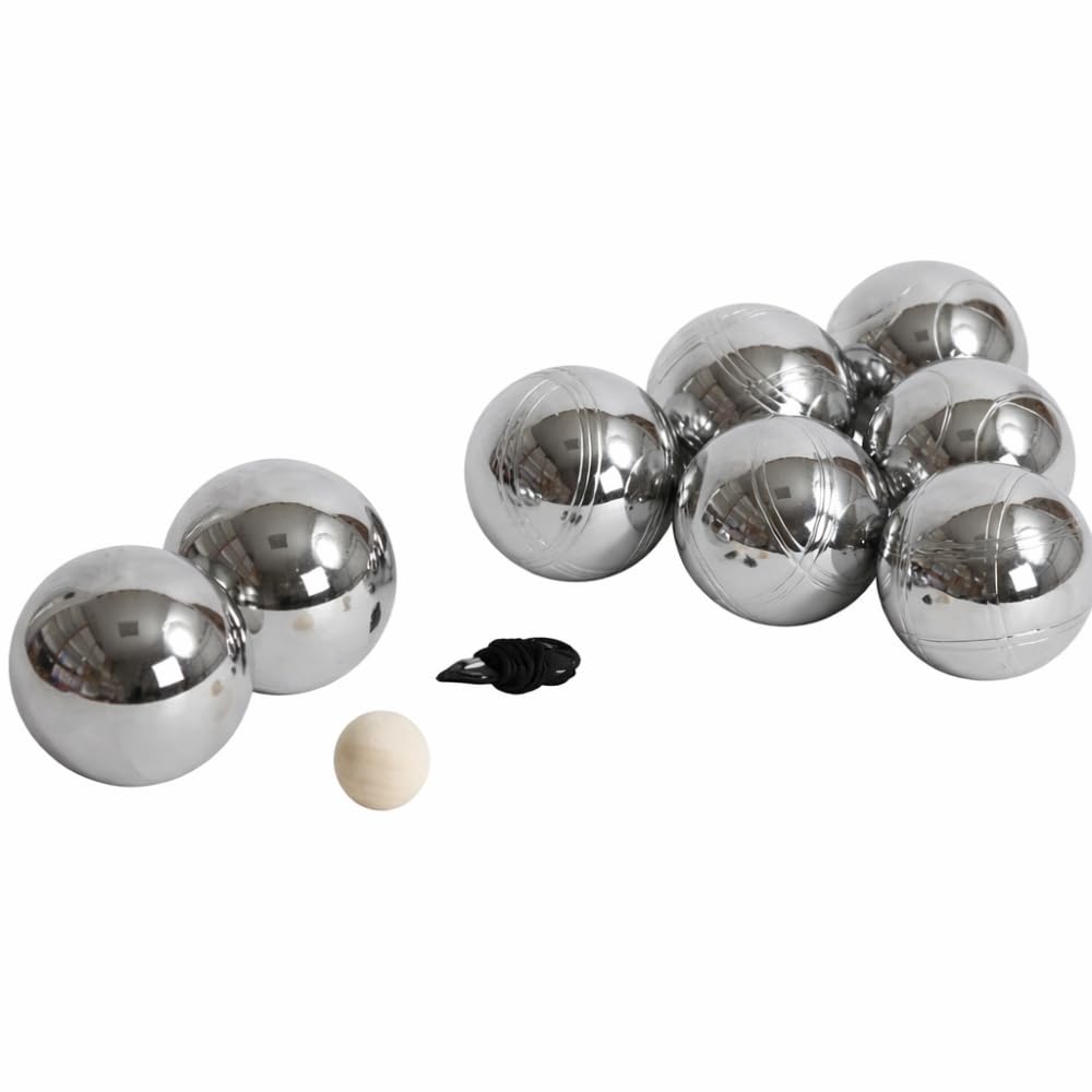 Shop-Story Loisirs Jeu Pétanque Métal 8 Boules 73 mm Housse