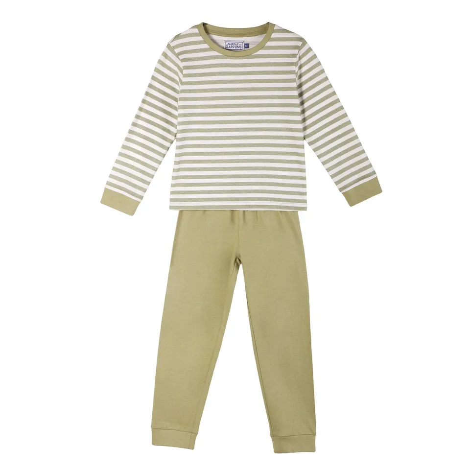 Stokomani Mode pyjama jersey vert enfant nuit confort