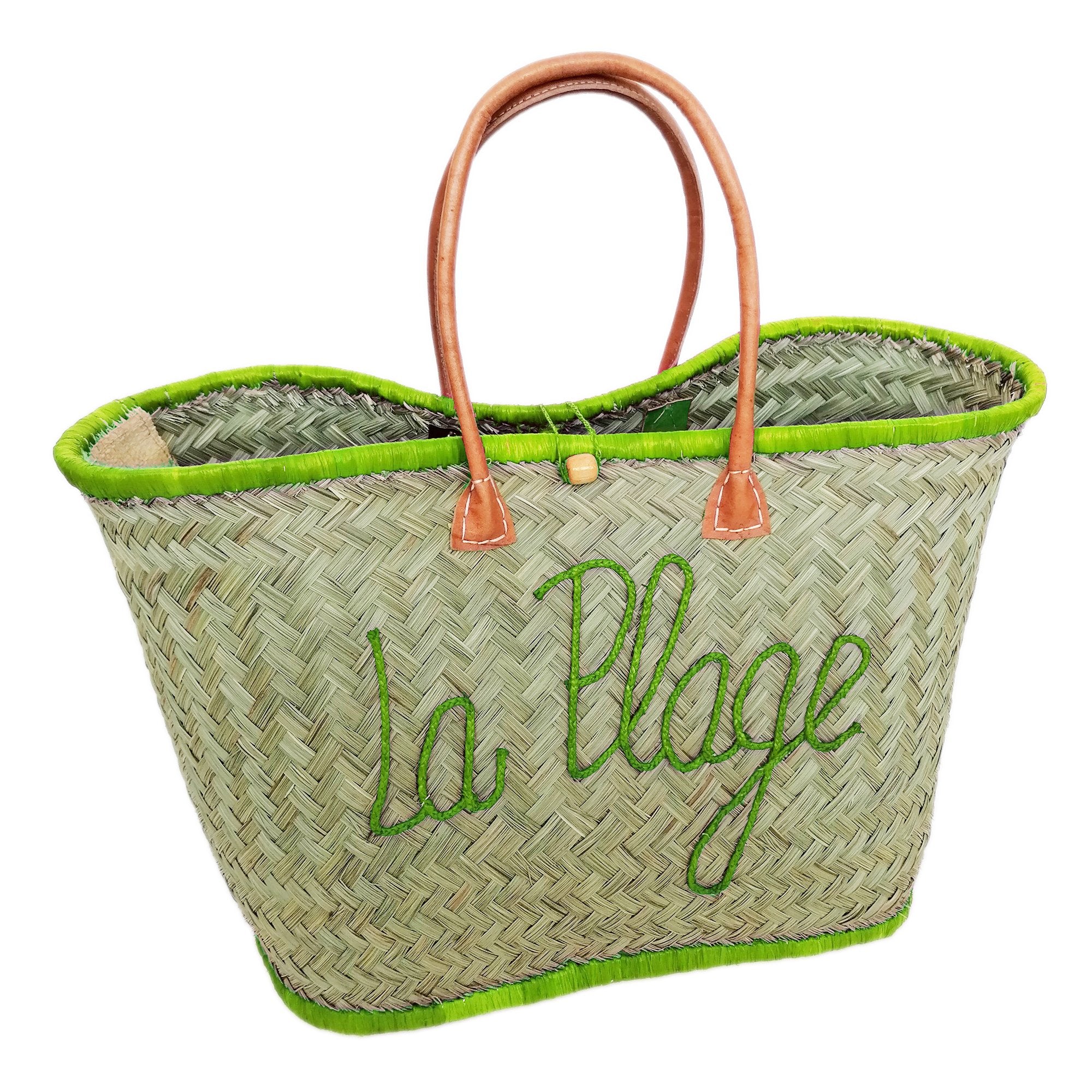 Stokomani Voyage panier de plage brodé sac été