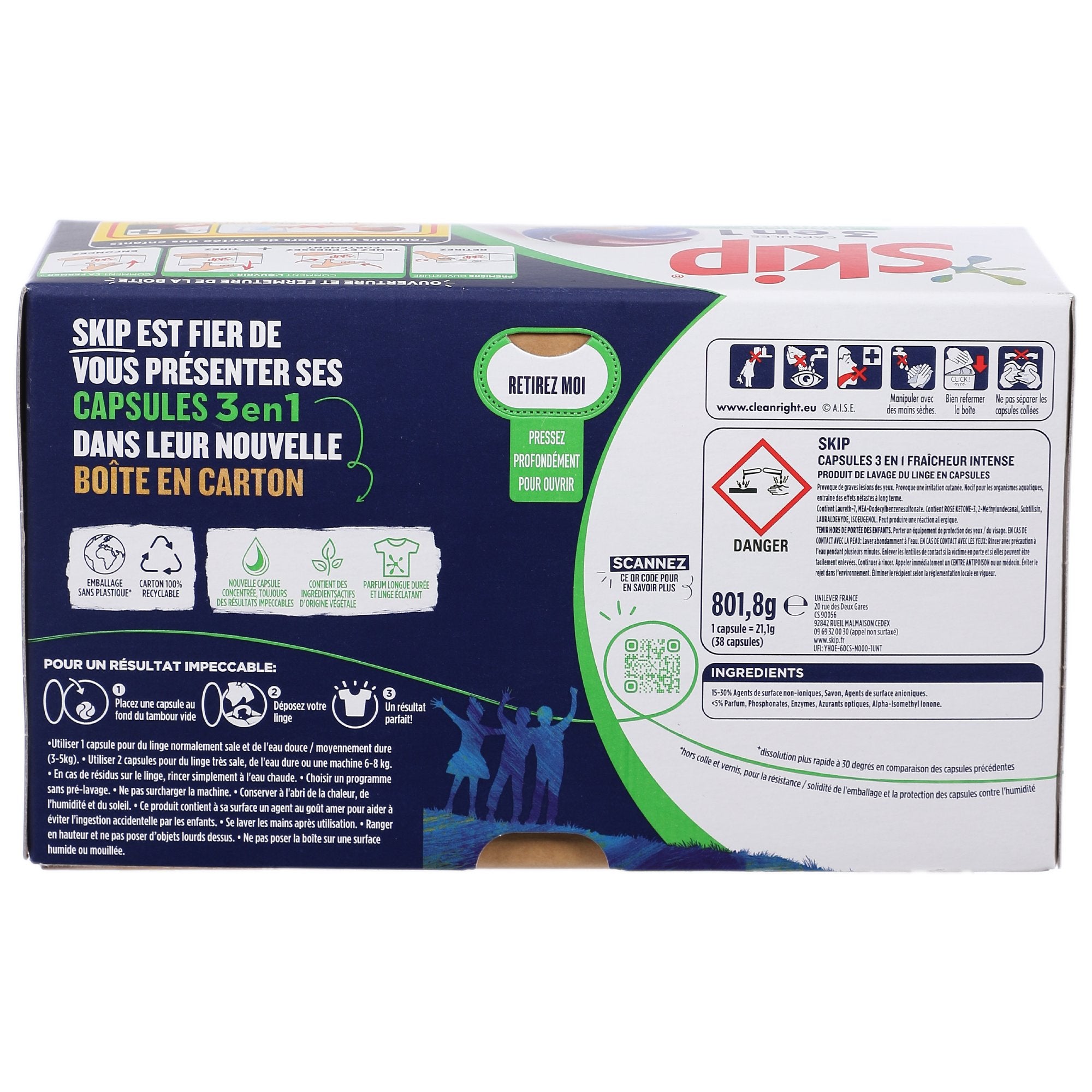 Stokomani Maison Capsules 3 en 1 fraîcheur intense x38