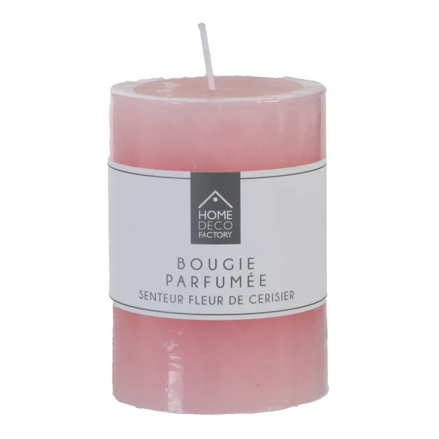 Stokomani Escale Gourmande bougie cylindrique rose clair