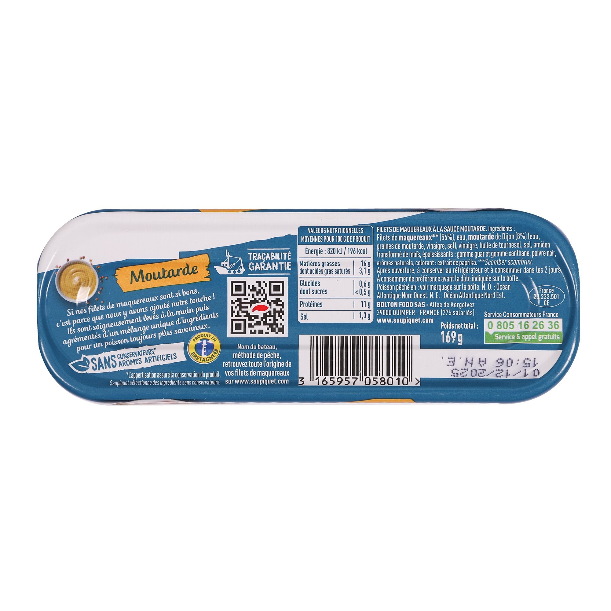 Stokomani Lot 2 Filets Maquereaux Moutarde Conserve