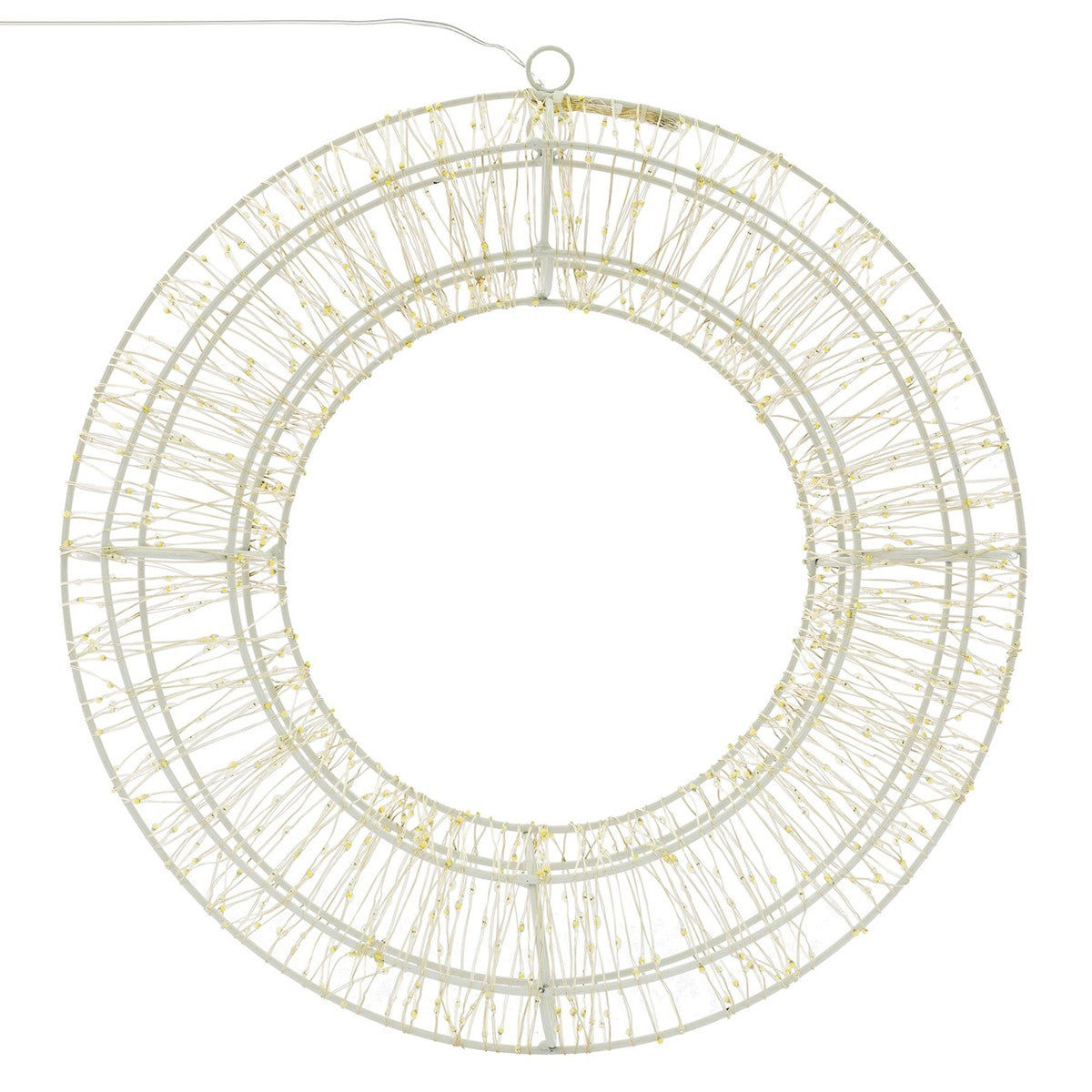ECD Germany Haus Wohnen couronne LED 38cm blanc chaud