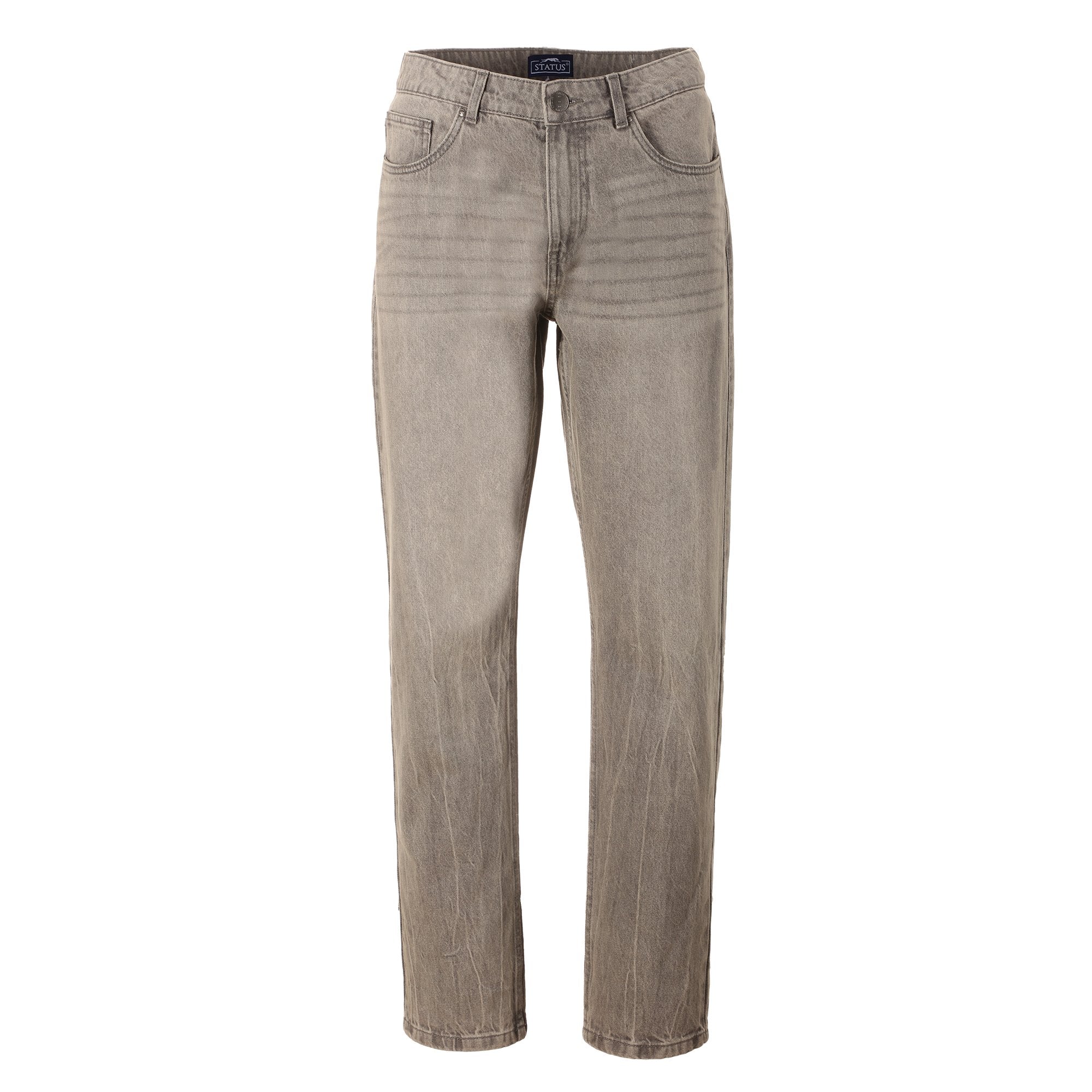 Stokomani Mode jean droit gris homme coupe droite