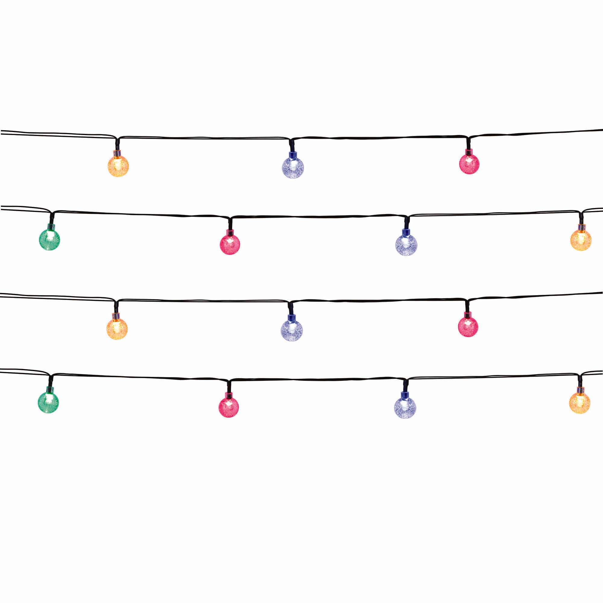 Red Deco Festy Color guirlande solaire lot de 2 multicolore 5,8 m