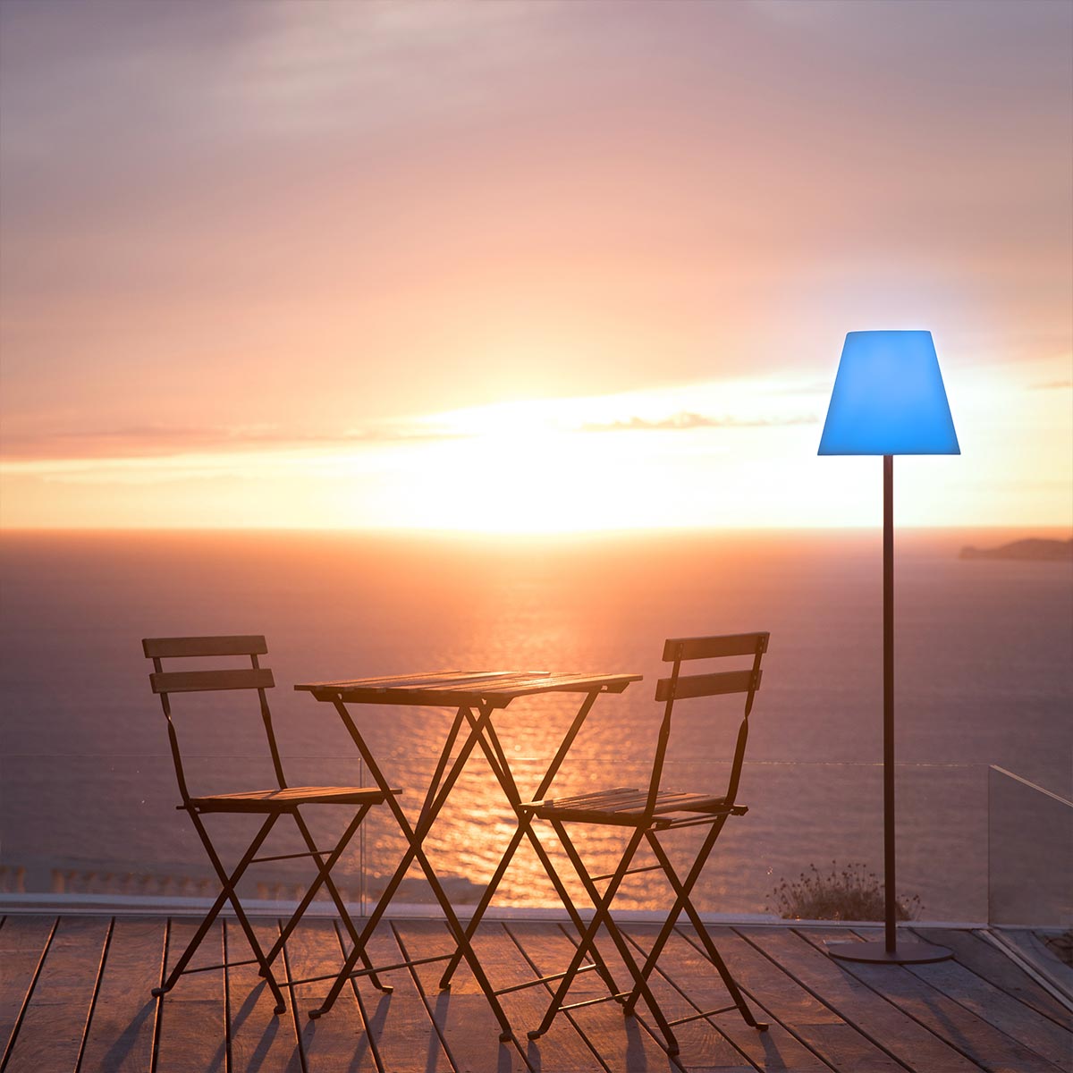 Red Deco Standy H150cm lampe sans fil multicolore dimmable