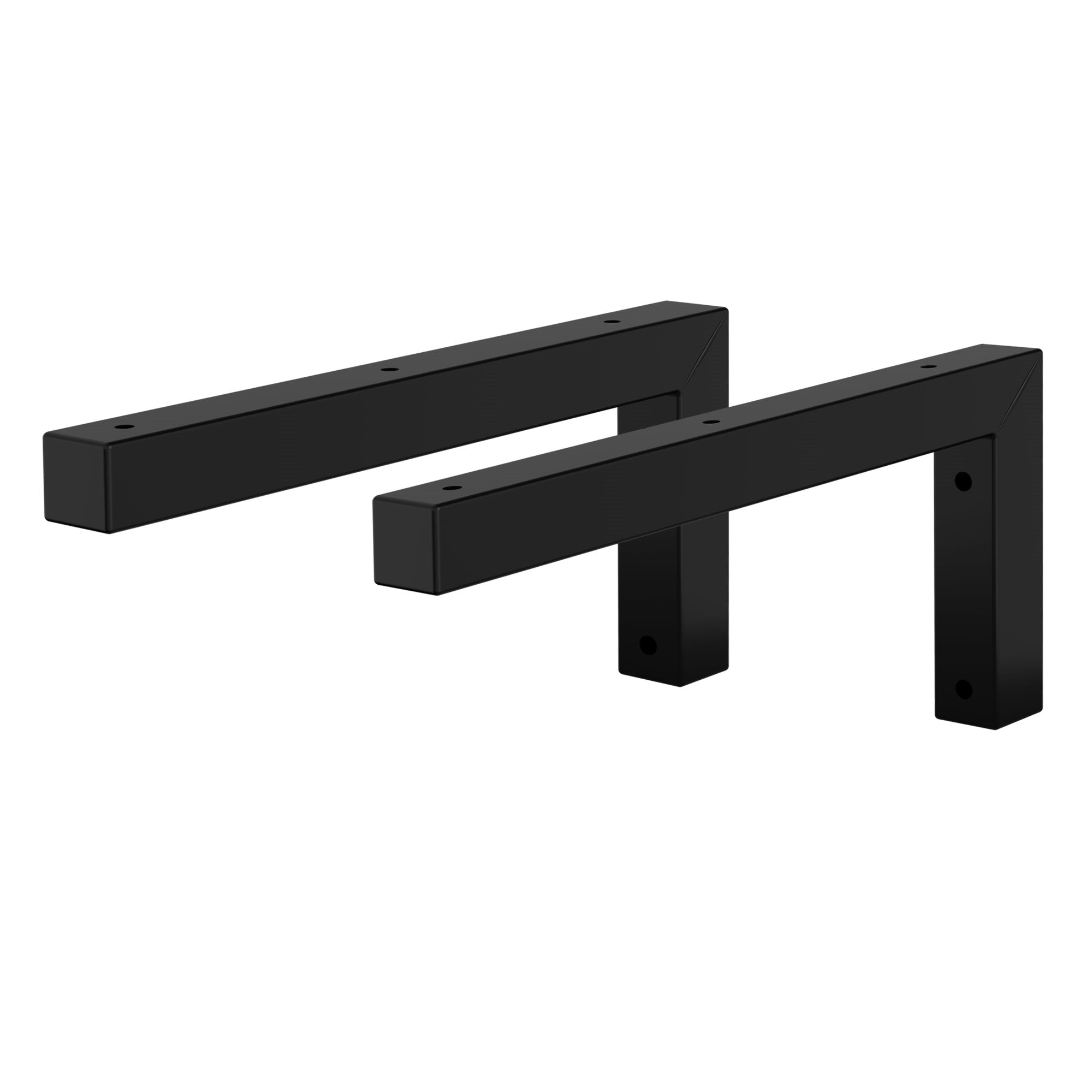 ML-Design console murale acier noir lot 2 300x150 mm vasque