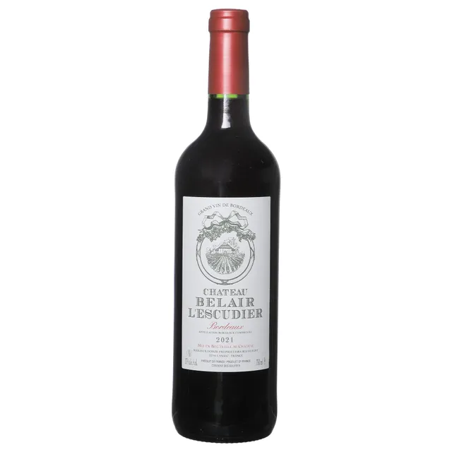 Belair L'Escudier bordeaux rouge AOC 2021 merlot