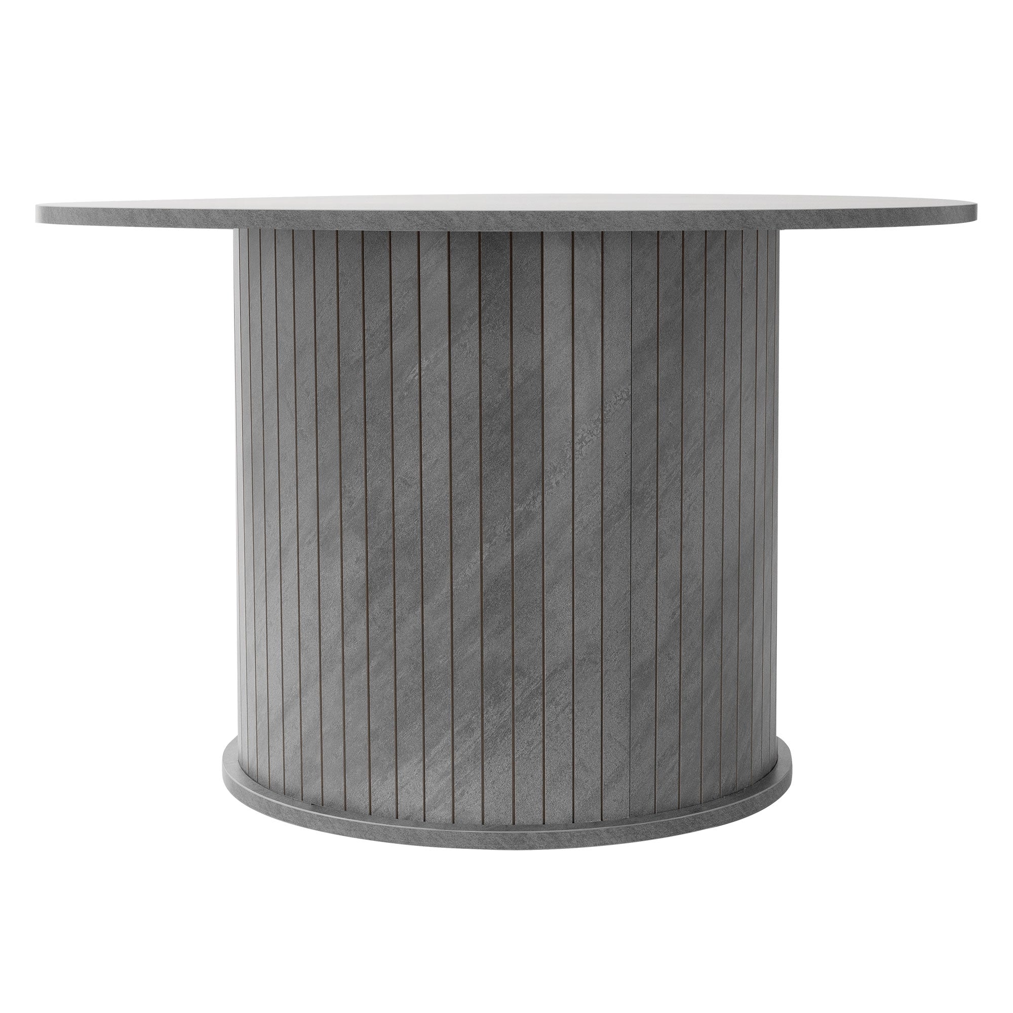 ECD Germany ML-Design table basse ronde béton gris Ø80cm