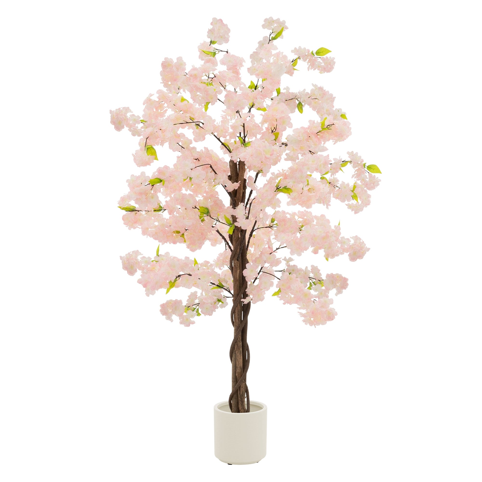 ECD Germany Haus & Wohnen cerisier artificiel 120 cm rose en pot
