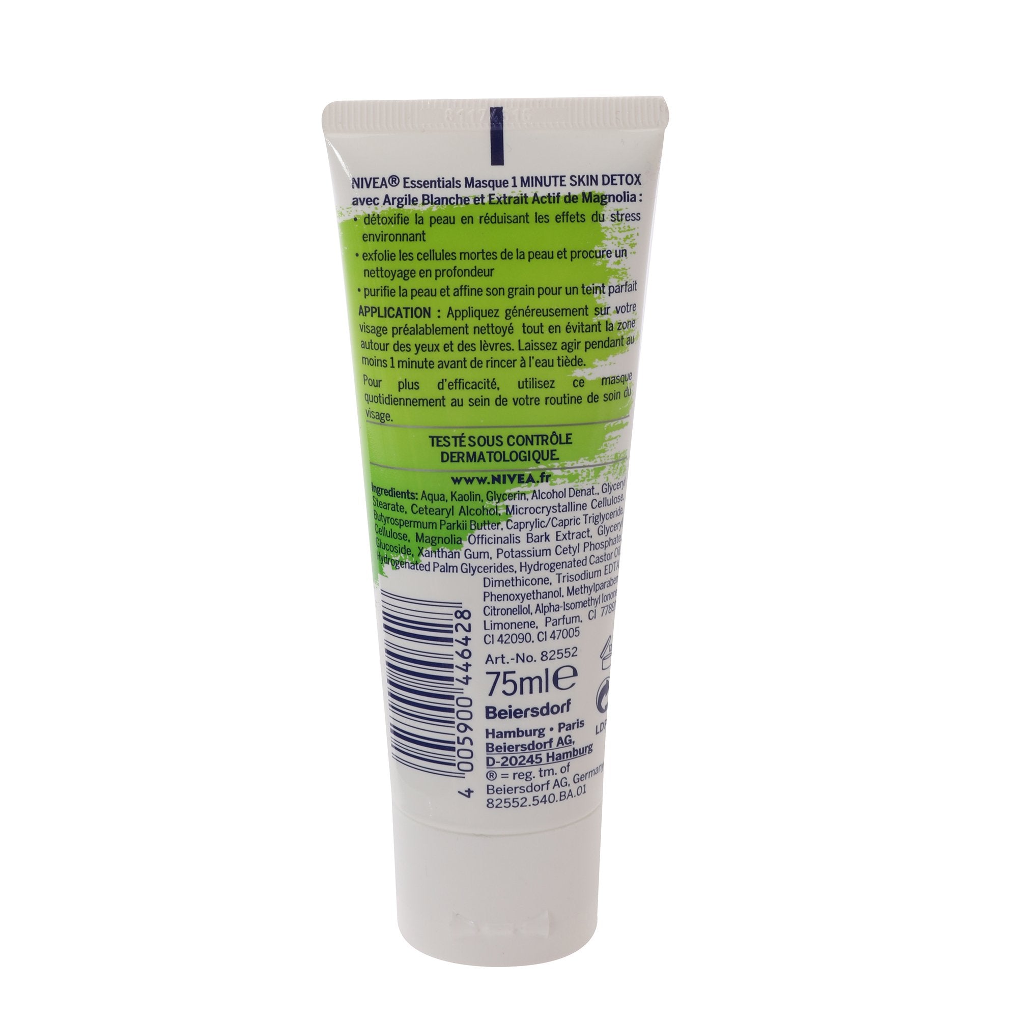 Masque 1 minute Skin Détox visage argile blanche