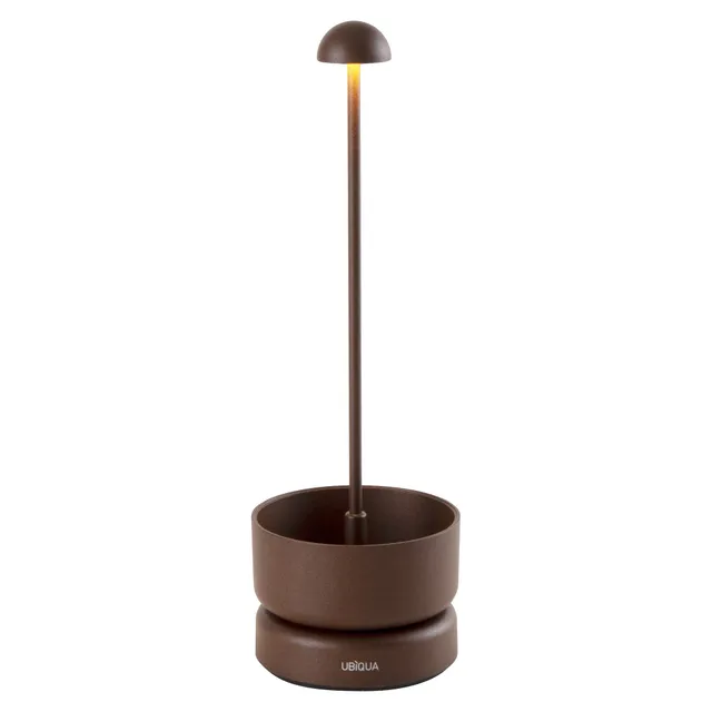 Red Deco Basket Corten H31cm lampe sans fil bronze dimmable